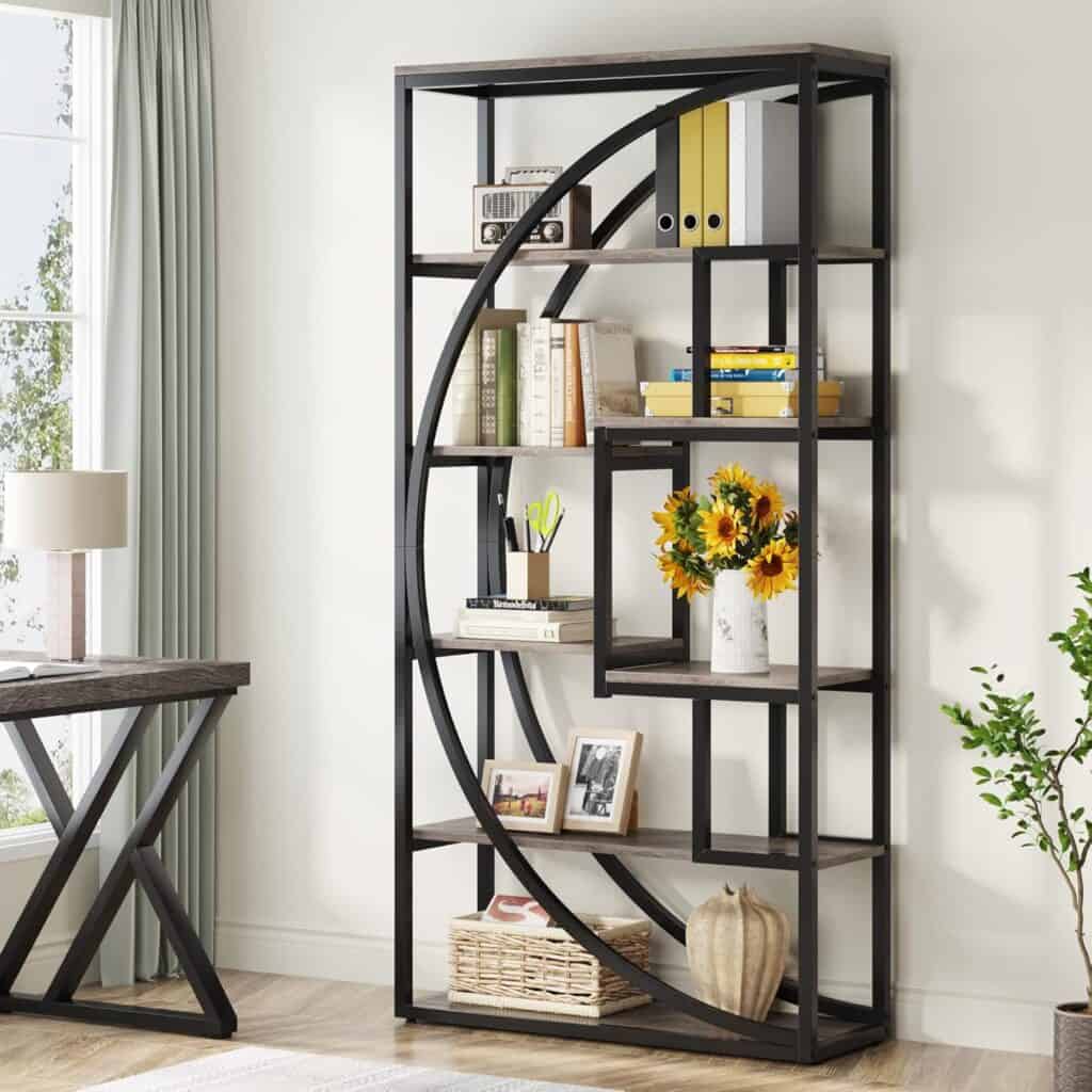 tribesigns-5-tier-industrial-etagere-bookcase