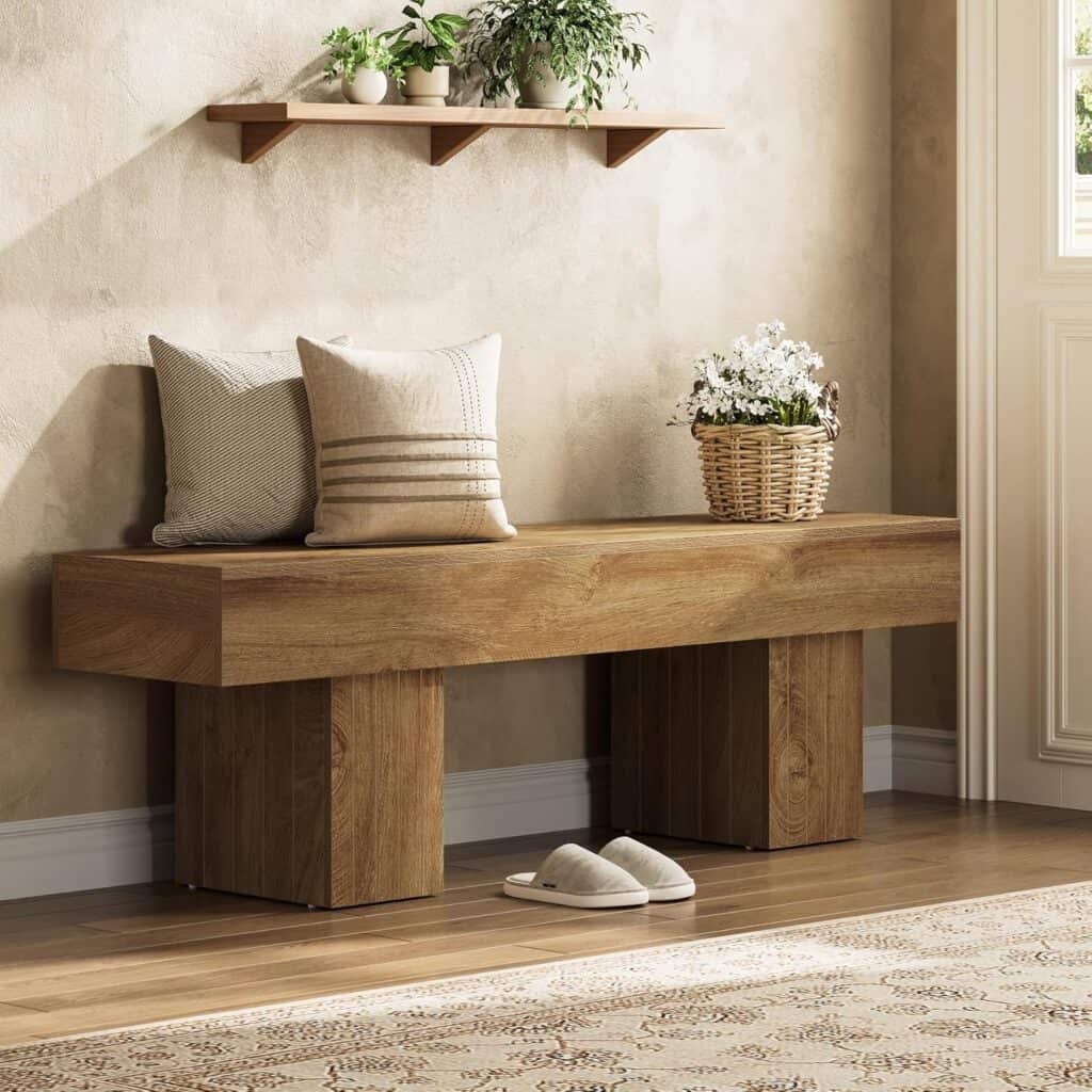 Tribesigns 55-Inch Entryway Bench