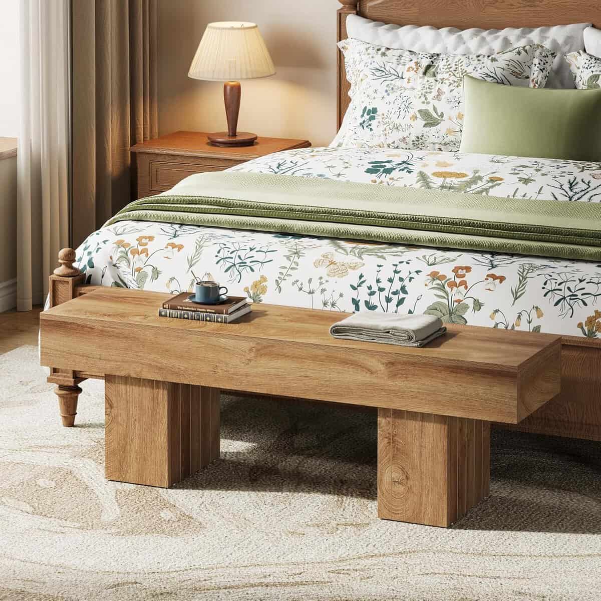 Tribesigns 55-Inch Entryway Bench