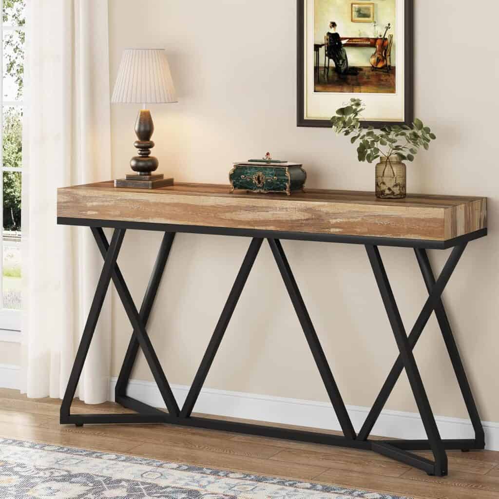 Tribesigns 55-Inch Farmhouse Console Table