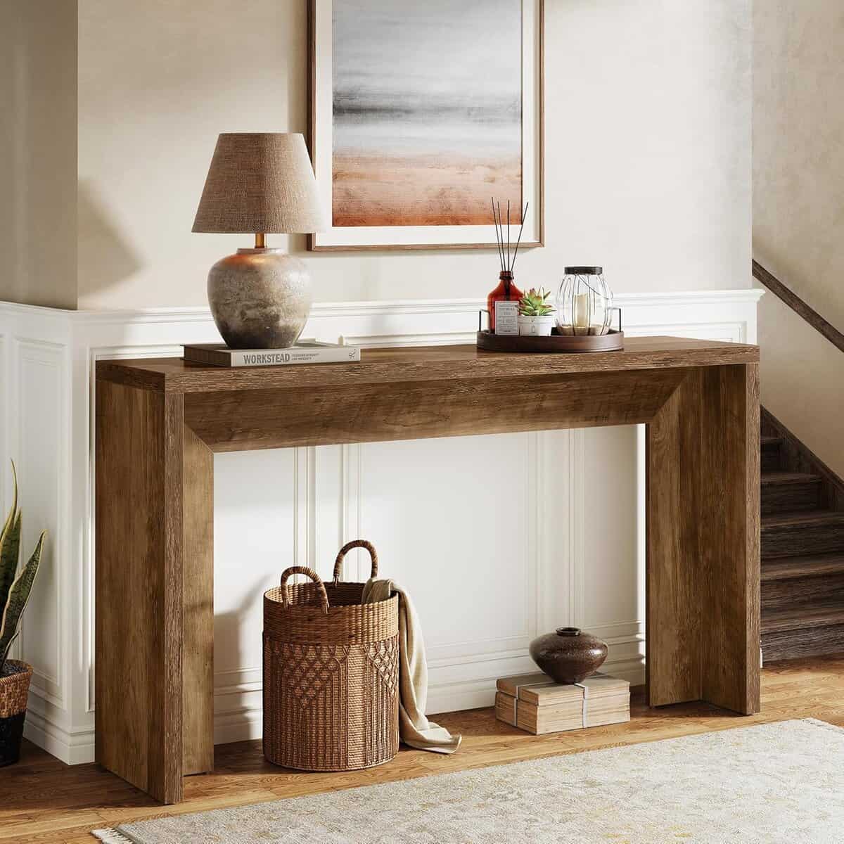 Tribesigns 55-Inch Farmhouse Console Table