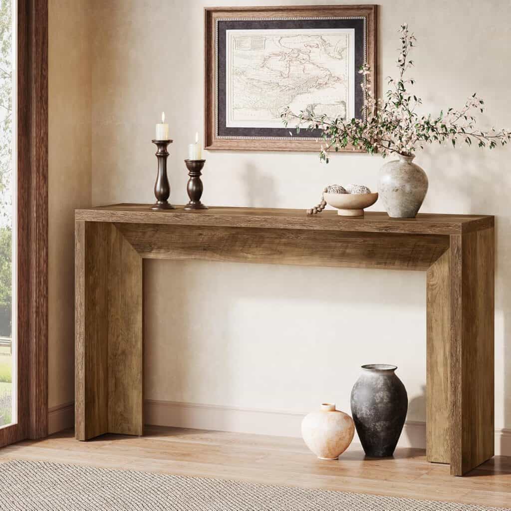 Tribesigns 55-Inch Farmhouse Console Table