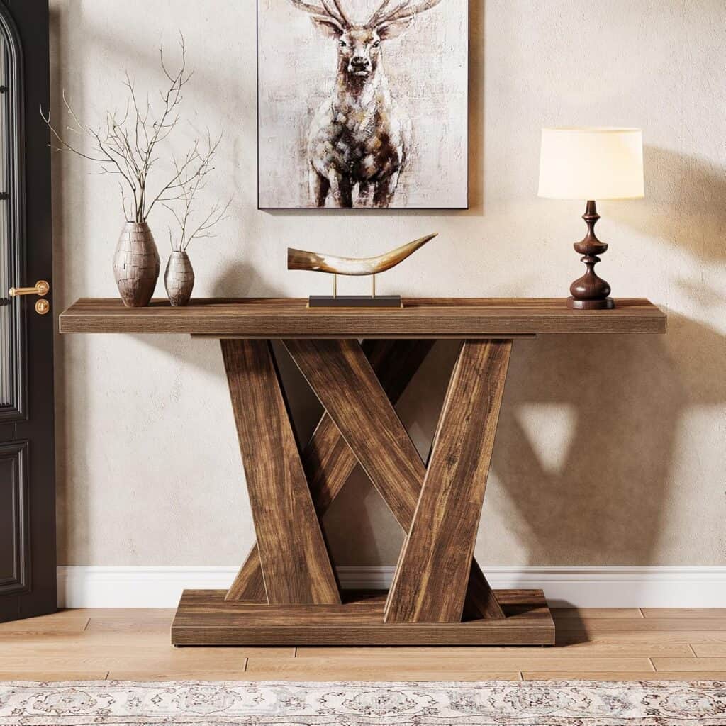 Tribesigns 55-Inch Farmhouse Console Table