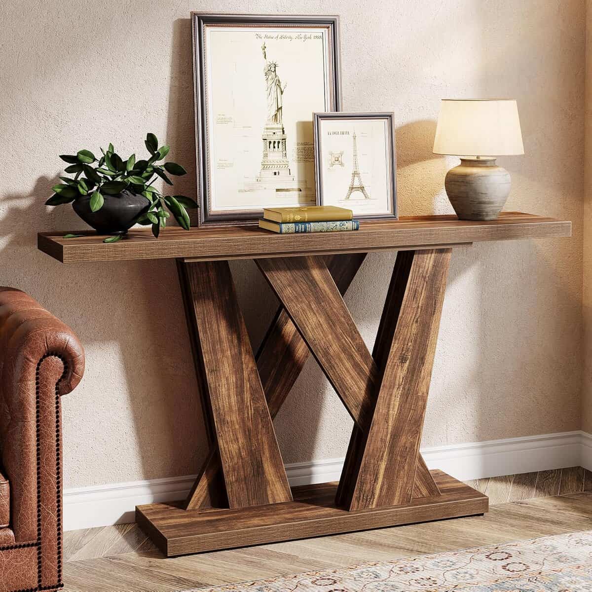 Tribesigns 55-Inch Farmhouse Console Table