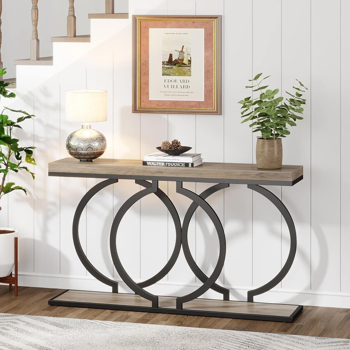 Tribesigns 55-Inch Industrial Console Table