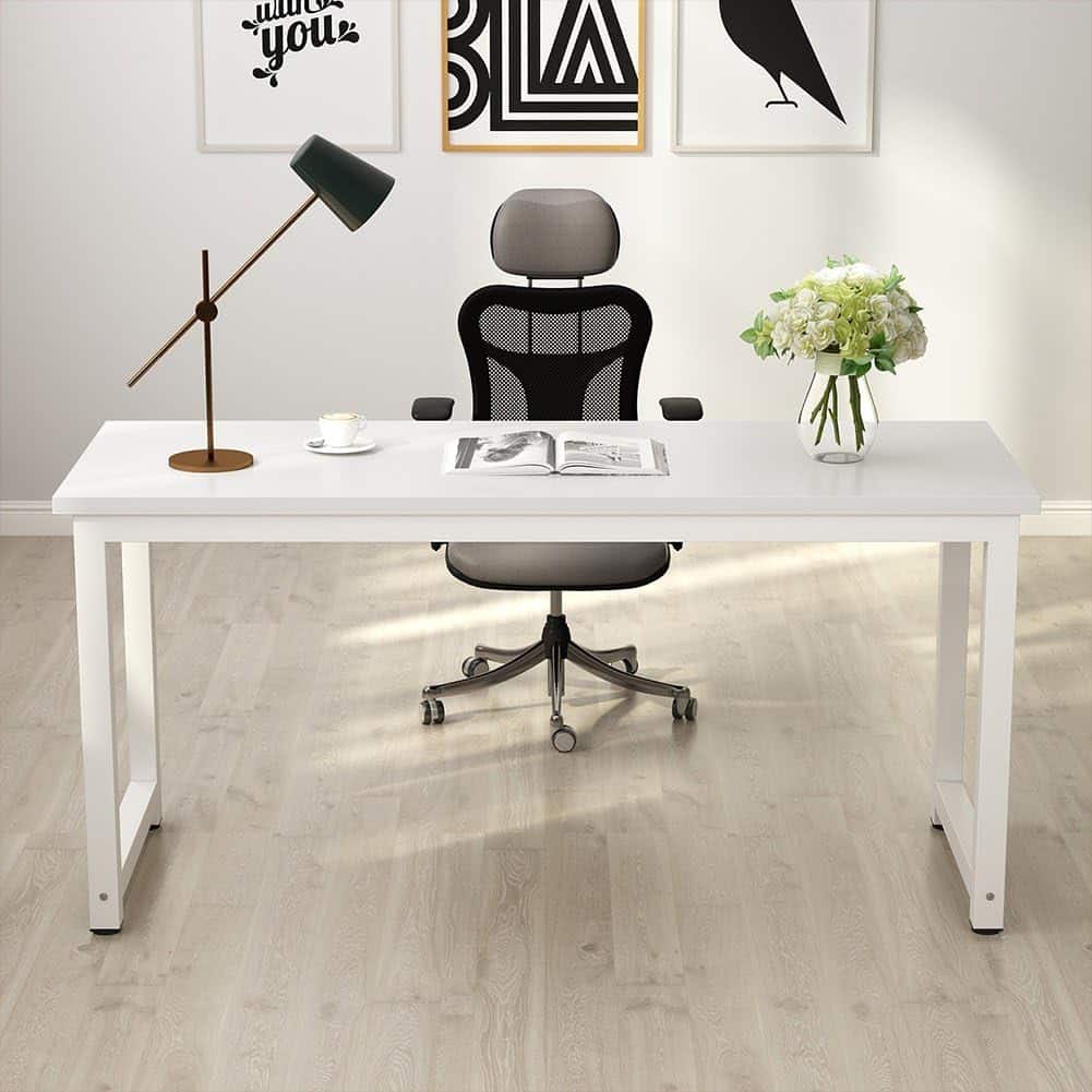 Tribesigns 55-Inch Large Office Desk Computer Table