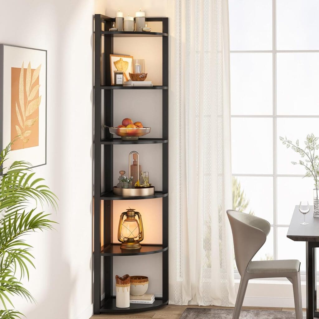 Tribesigns 6 Tier Corner Shelf, 70.9" Tall Corner Shelf