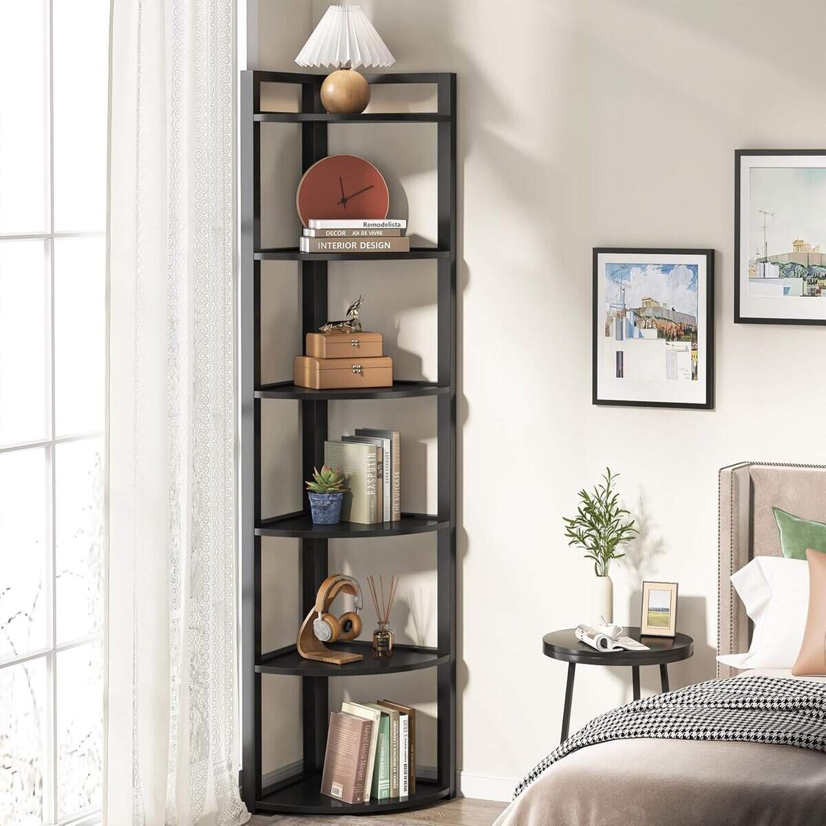 Tribesigns 6 Tier Corner Shelf, 70.9" Tall Corner Shelf 
