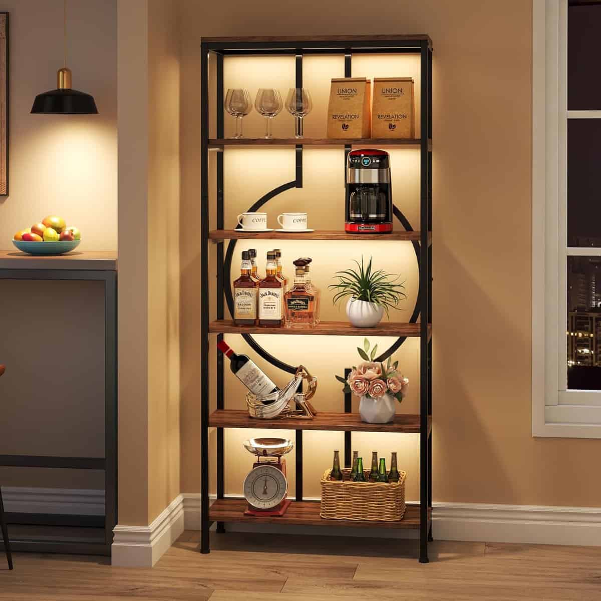 Tribesigns 6-Tier Industrial Bookshelf