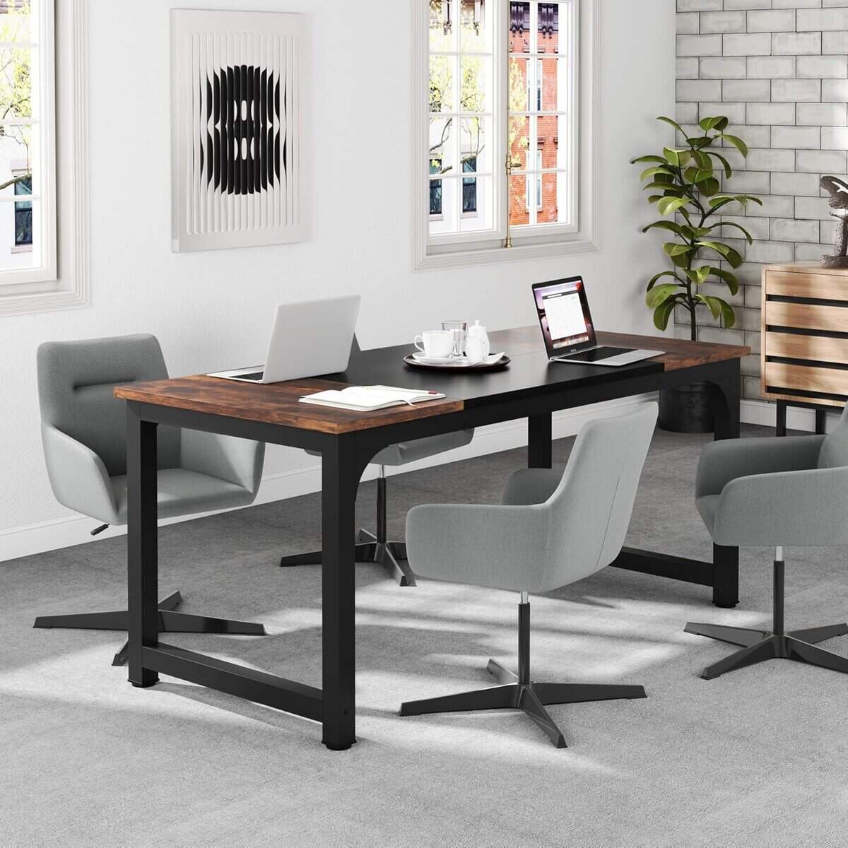 Tribesigns 63-Inch Executive Desk 