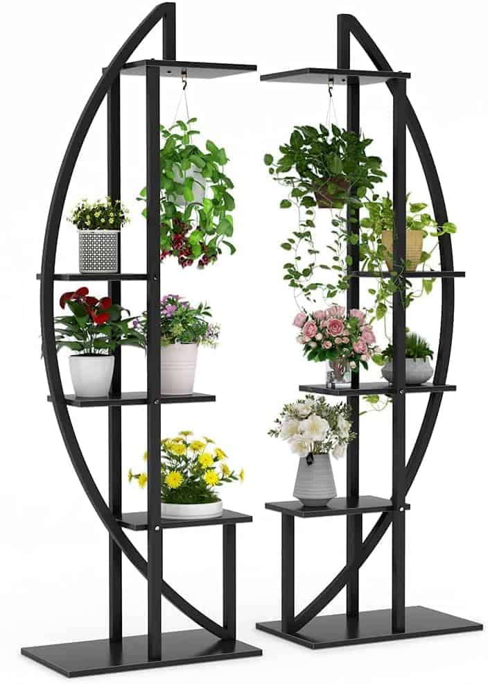 Tribesigns 63-Inch 5-Tier Curved Plant Stand