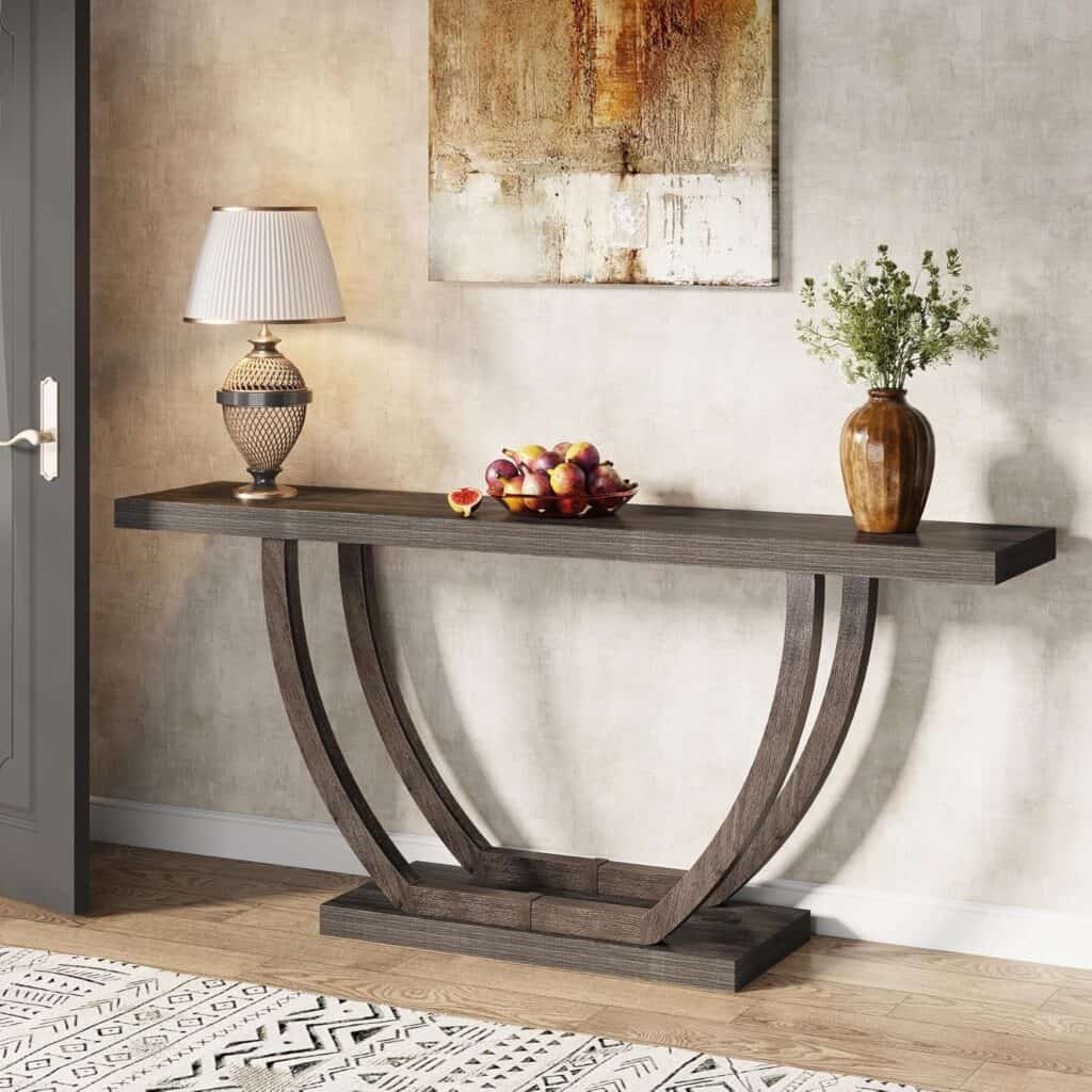 Tribesigns 63-Inch Farmhouse Console Entryway Table