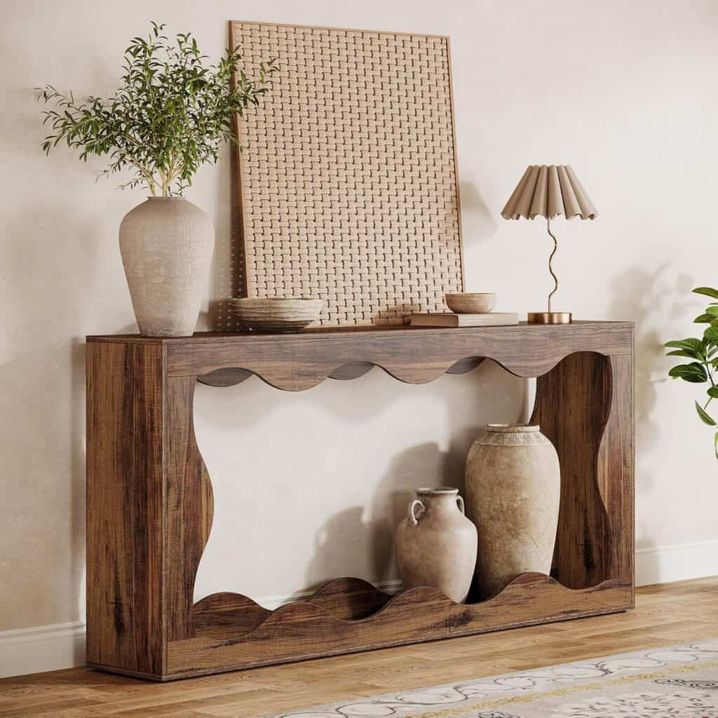 Tribesigns 63-Inch Farmhouse Console Table