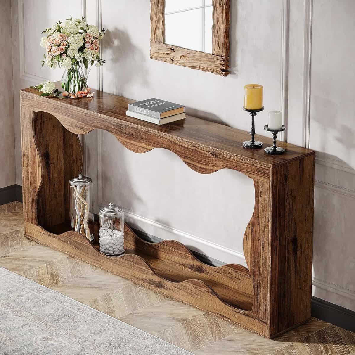 Tribesigns 63-Inch Farmhouse Console Table