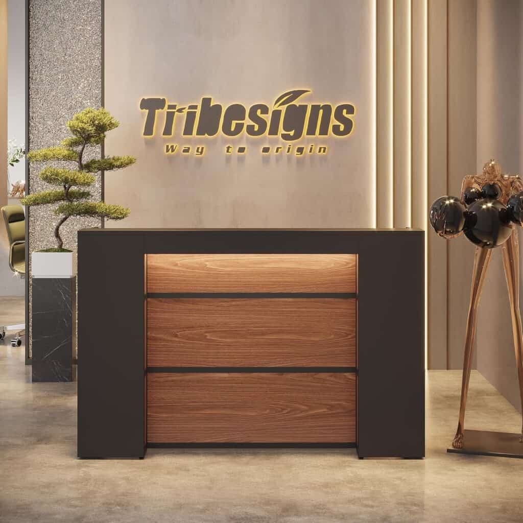 Tribesigns 63" Modern Reception Desk