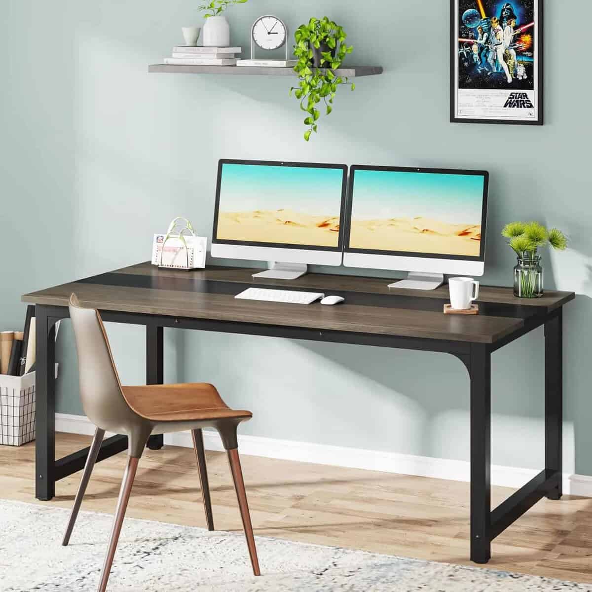 Tribesigns 63 x 31.5 Inch Modern Computer Desk