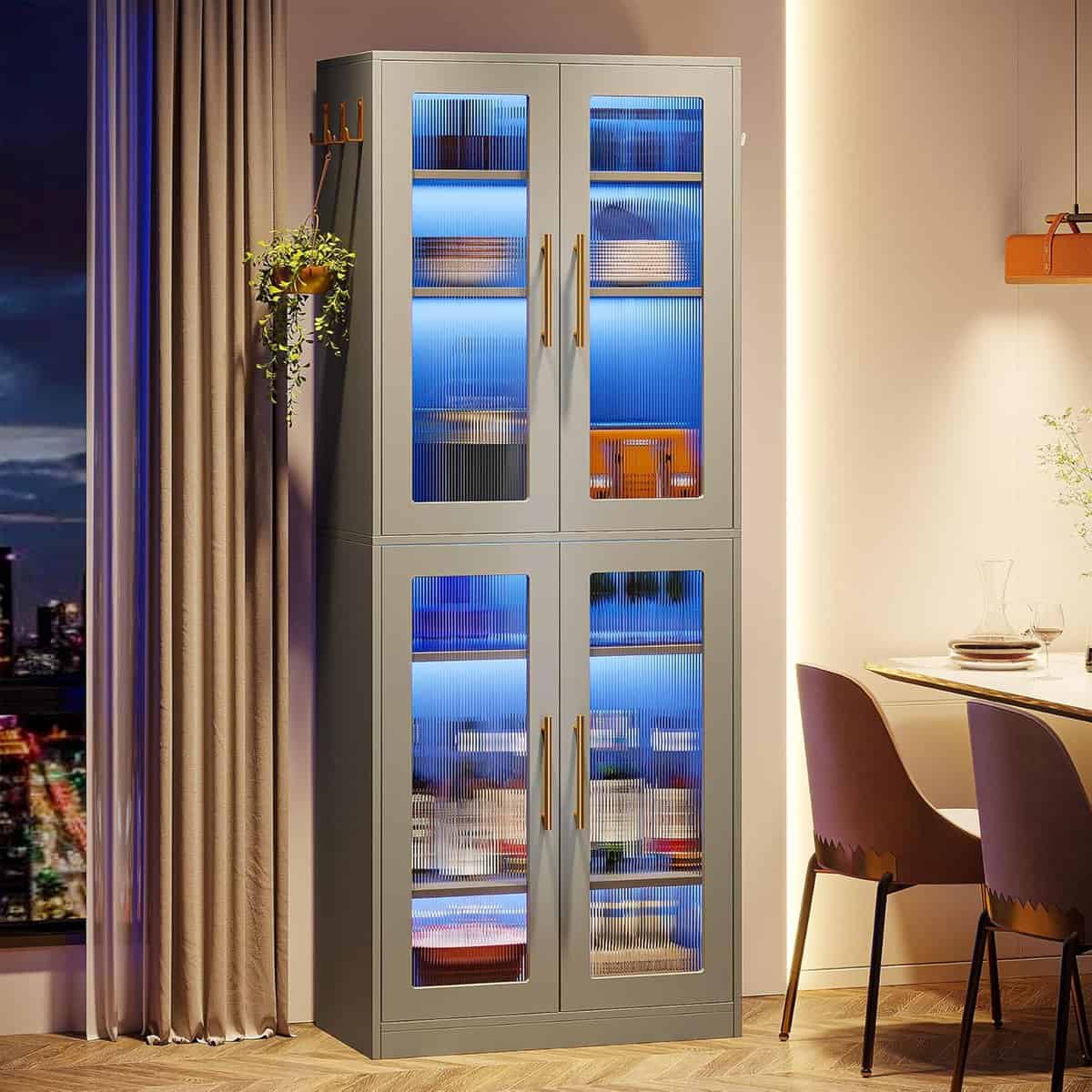 Tribesigns 67-Inch Gray Bookcase