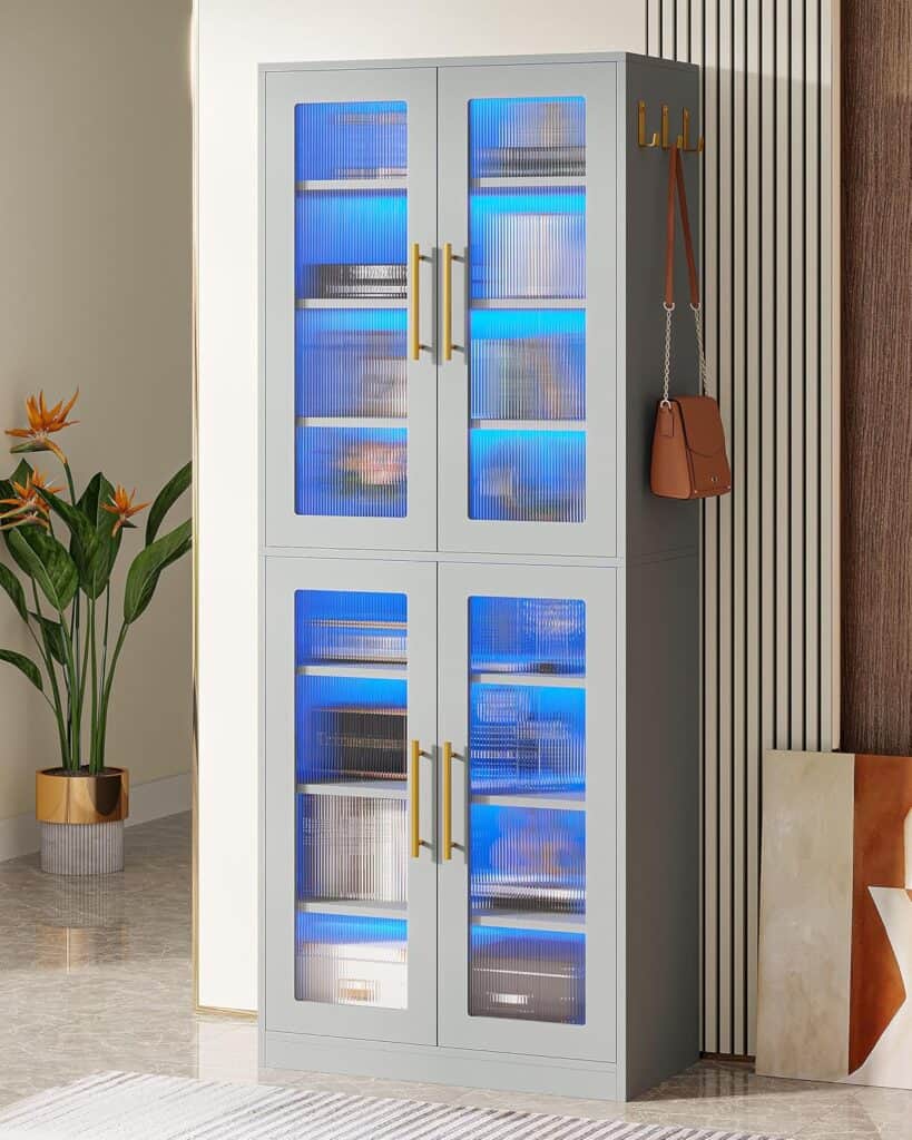 Tribesigns 67-Inch Gray Bookcase