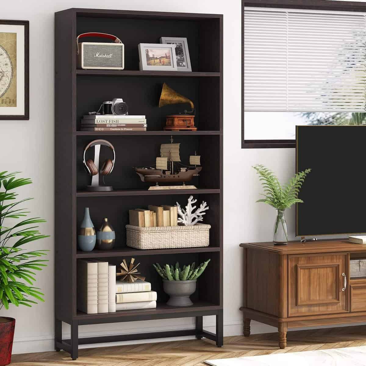 Tribesigns 70.8-Inch Tall Bookcase