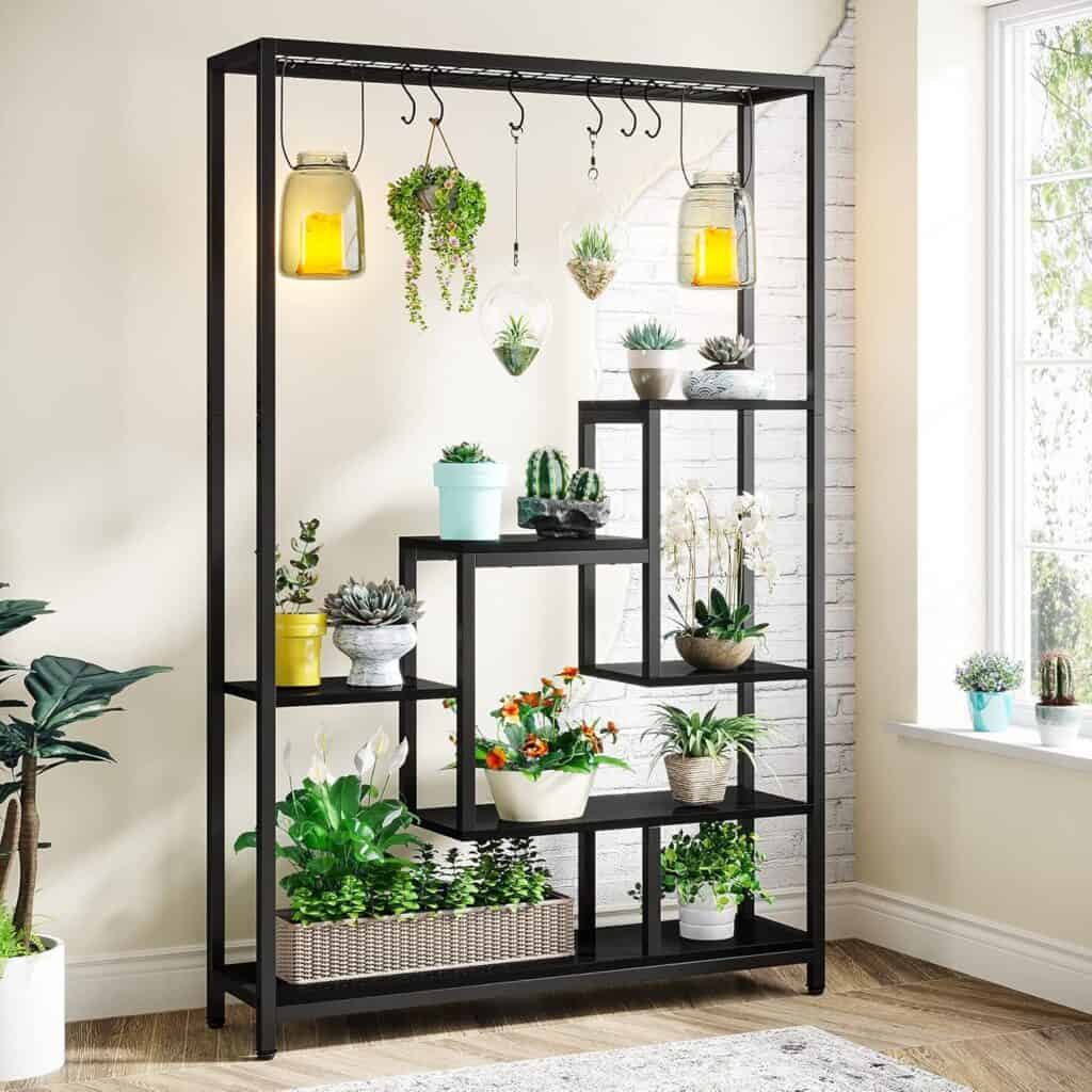 Tribesigns 70.9-Inch 5-Tier Black Plant Stand