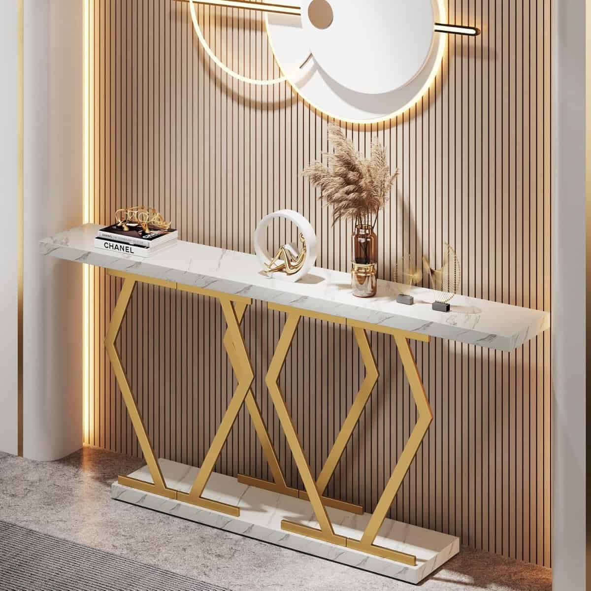 Tribesigns 70.9-Inch Extra Long White