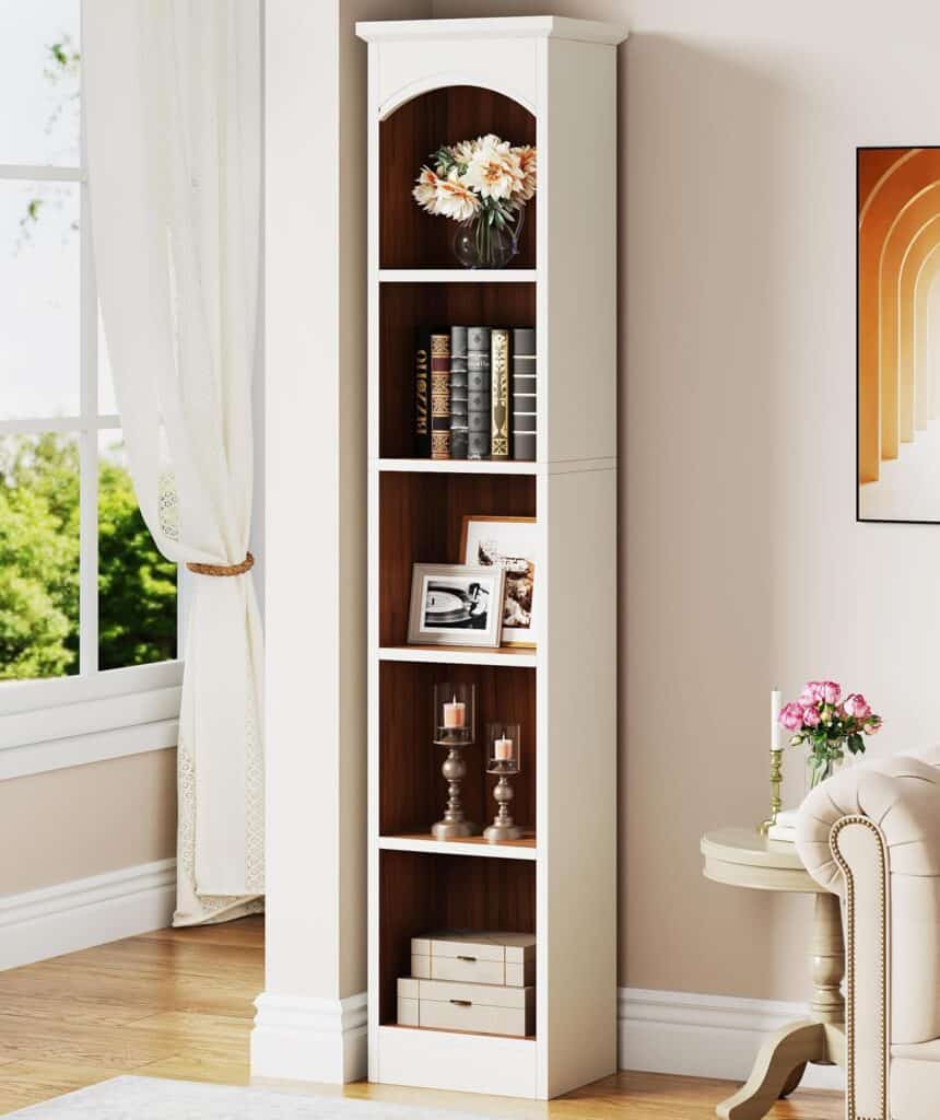 Tribesigns 70.9-Inch Tall Narrow Bookcase