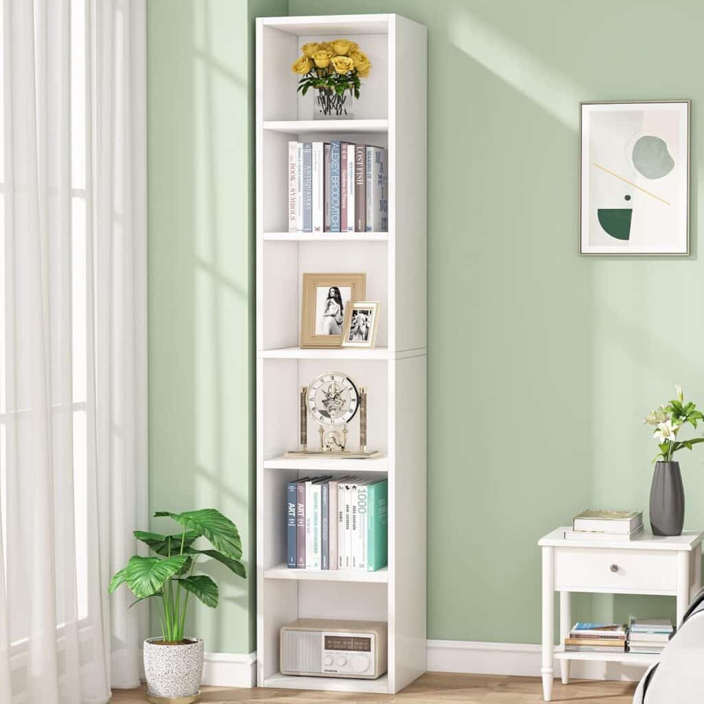 Tribesigns 70.9-Inch Tall Narrow Bookcase