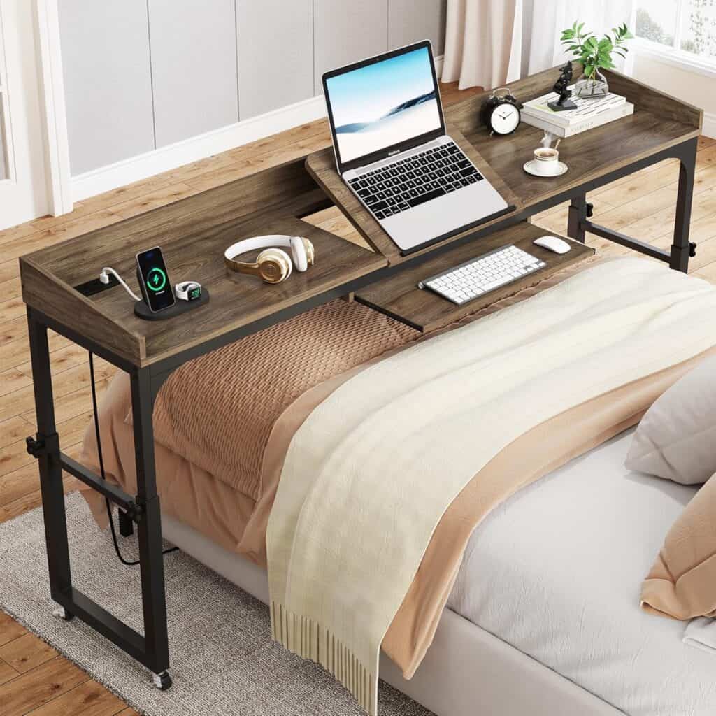 Tribesigns 70.9″ Console Table with Outlets USB