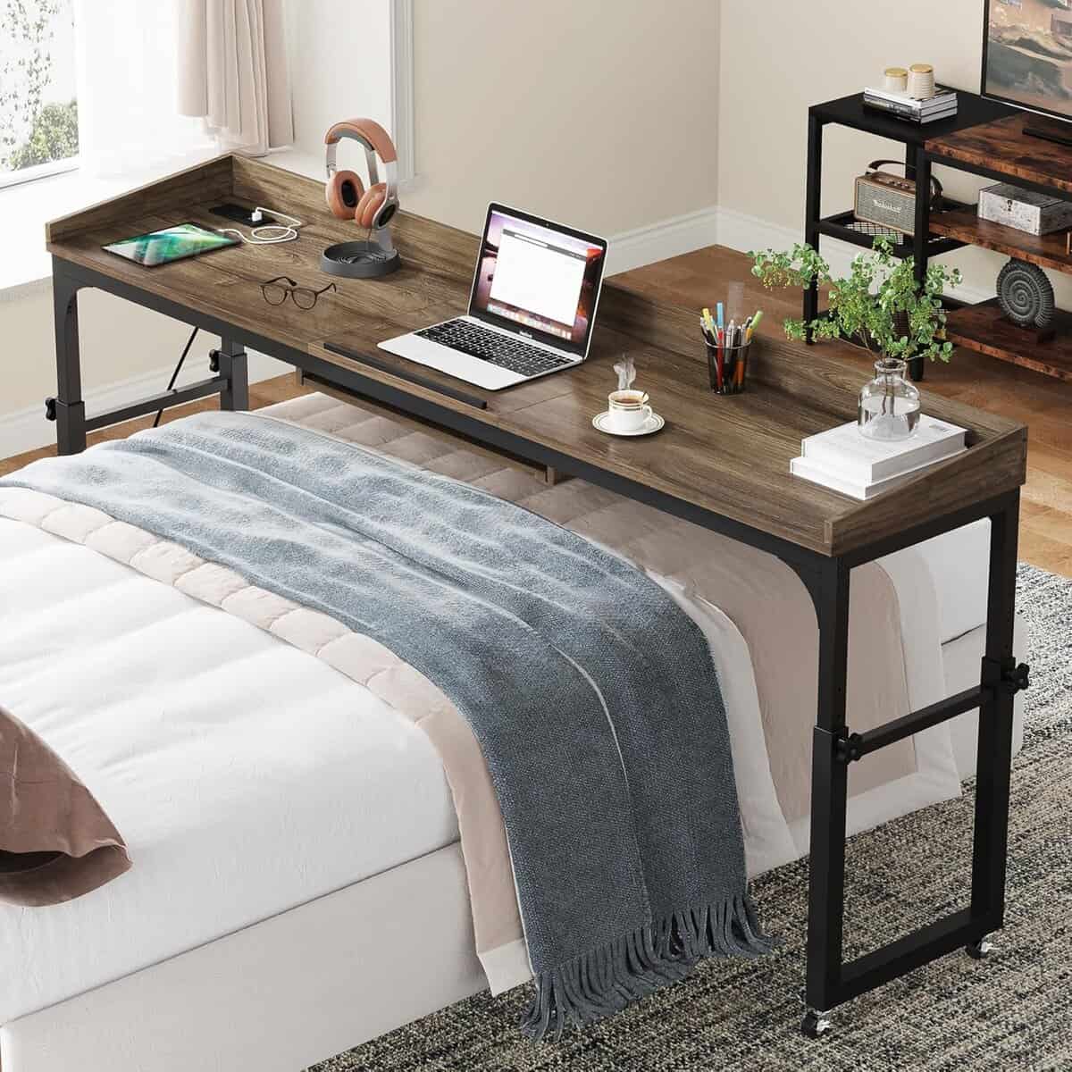 Tribesigns 70.9″ Console Table with Outlets USB
