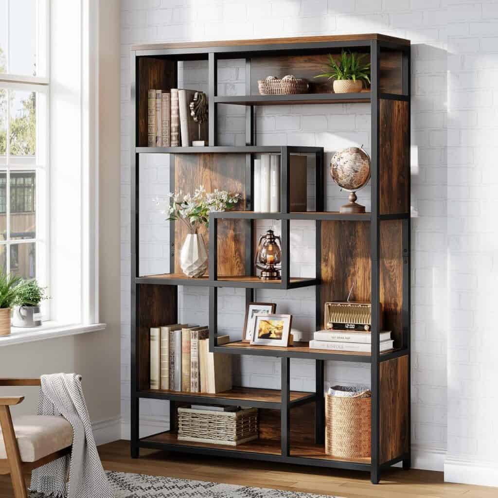 Tribesigns 70-Inch Tall Etagere Bookcase