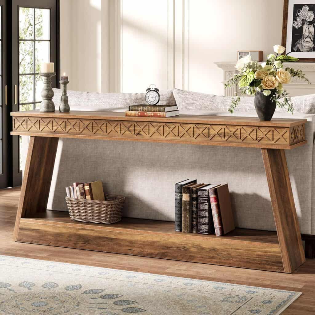 Tribesigns 71-Inch Farmhouse Console Table