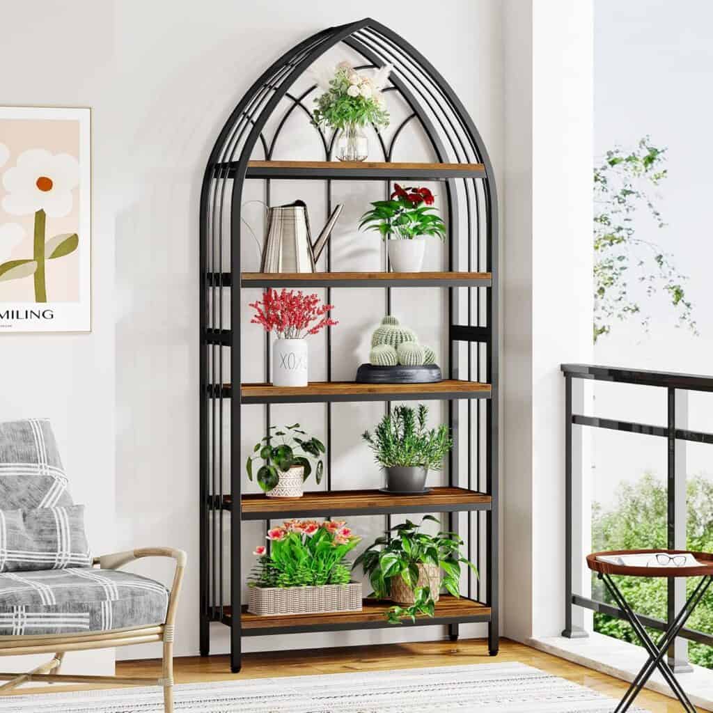 Tribesigns 74.8-Inch Arched 5-Tier Plant Stand