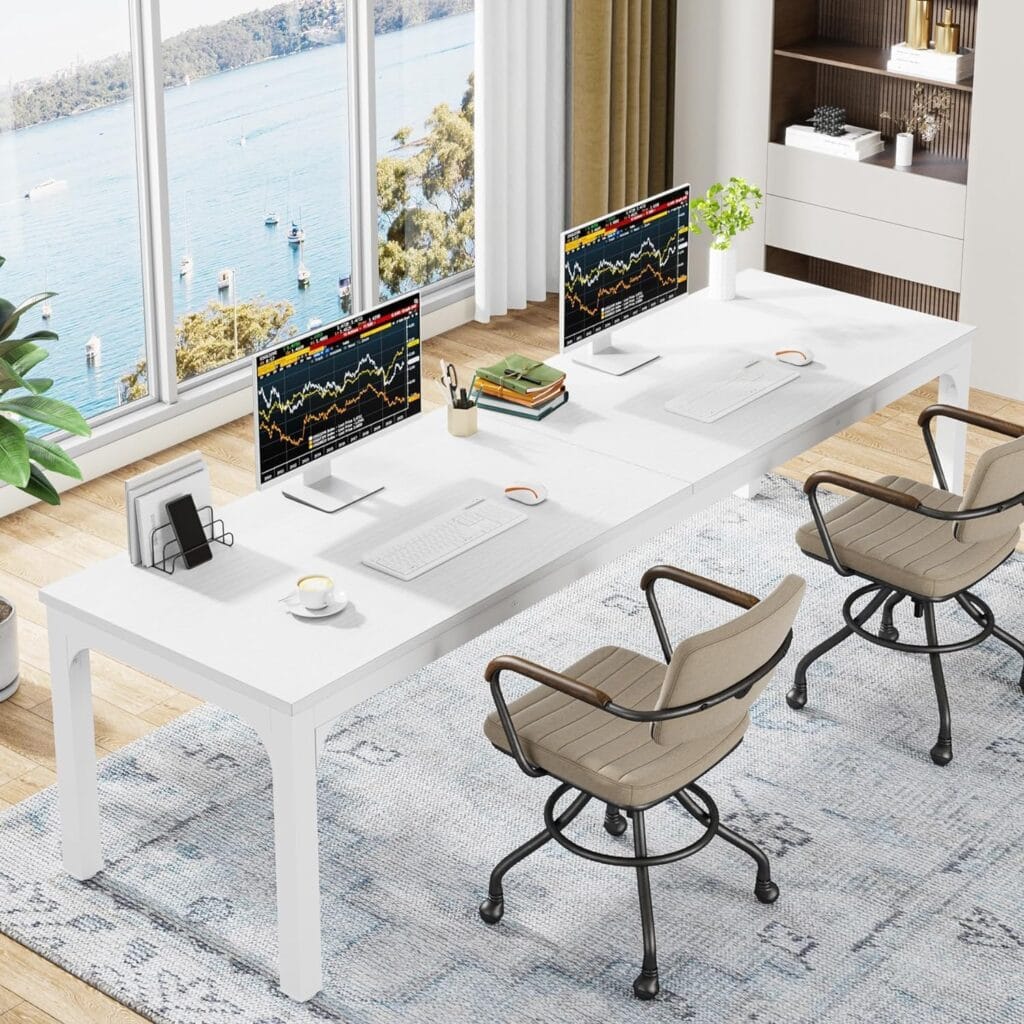 Tribesigns 78.7" Extra Long Double Desk
