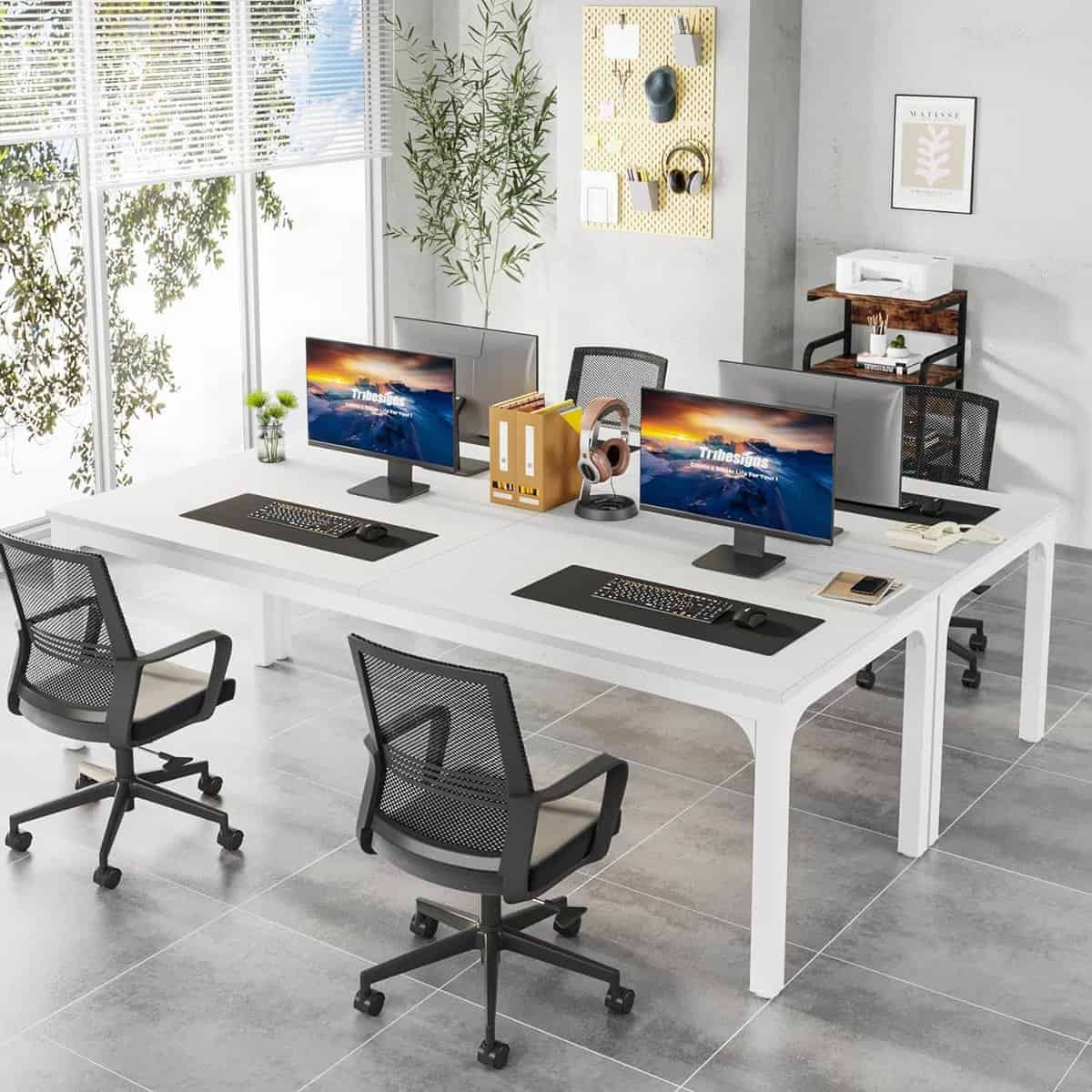 Tribesigns 78.7" Extra Long Double Desk