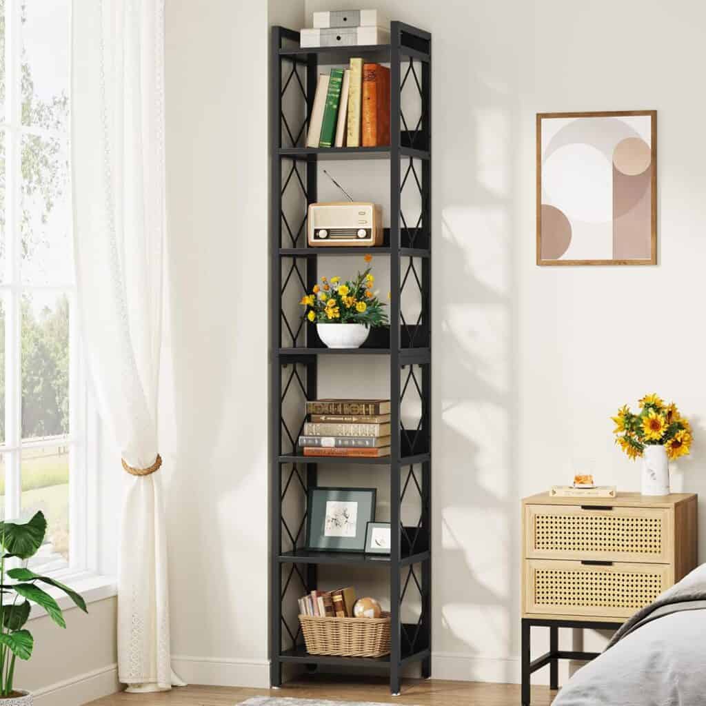 Tribesigns 78.7 Inch Extra Tall Narrow Bookshelf