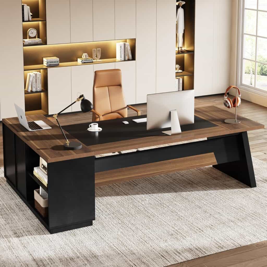 Tribesigns 78" L-Shaped Executive Desk