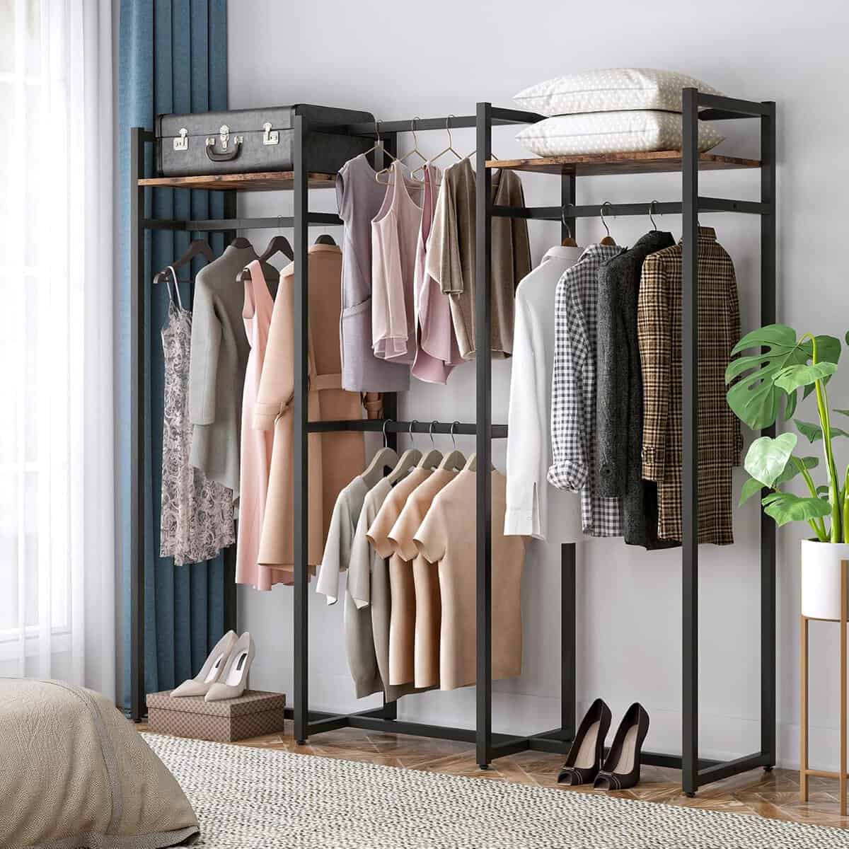 Tribesigns Garment Rack Heavy Duty Clothes Rack
