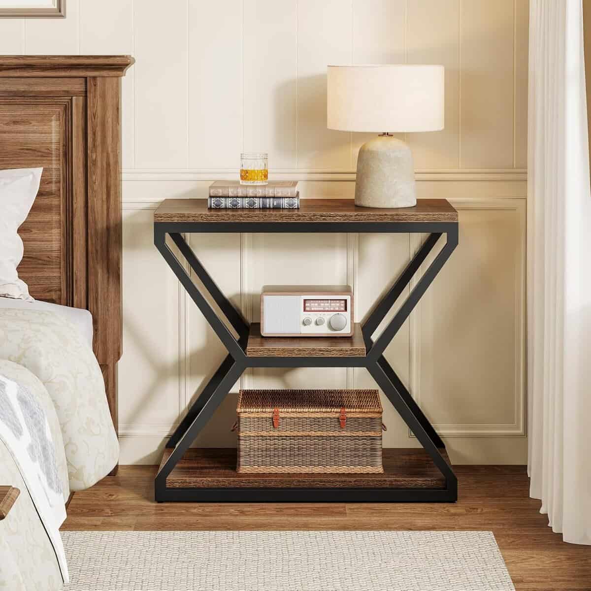 Tribesigns Industrial End Side Table
