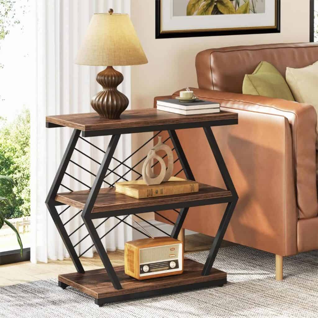 Tribesigns Industrial End Table