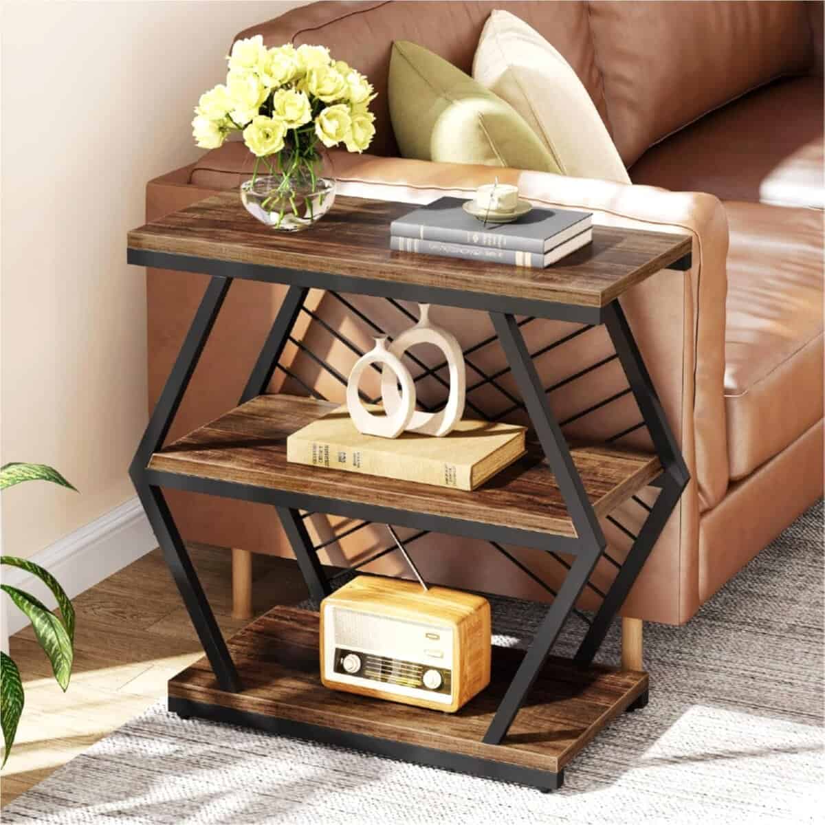 Tribesigns Industrial End Table