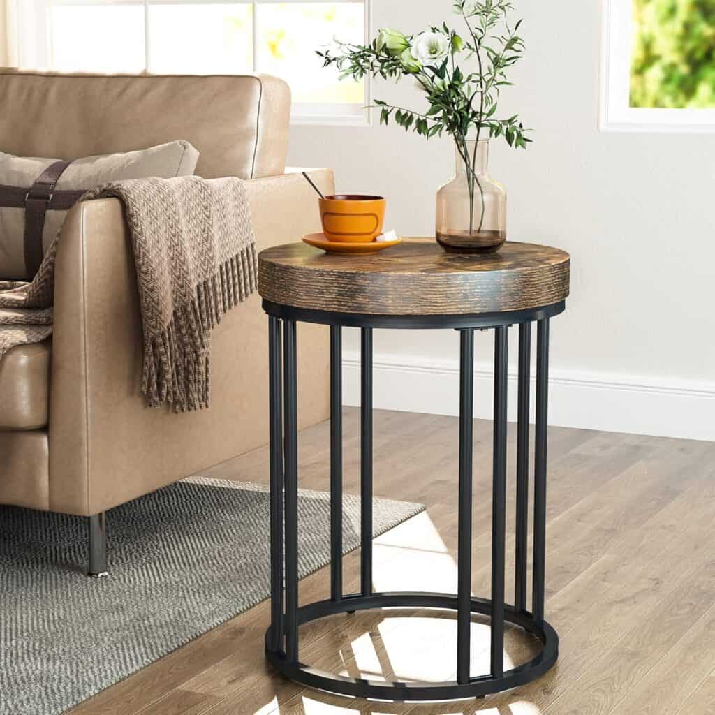 Tribesigns Round End Table