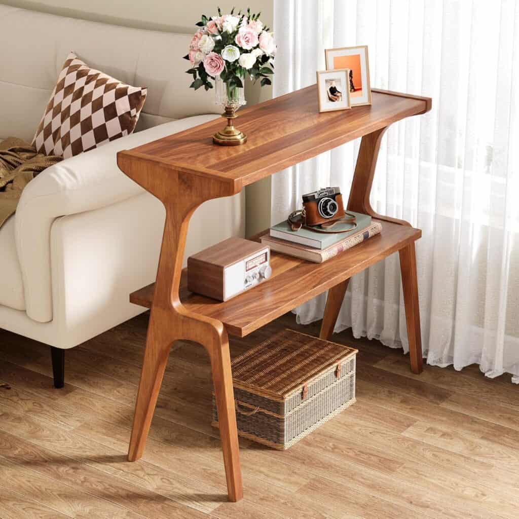 Tribesigns Solid Wood End Table