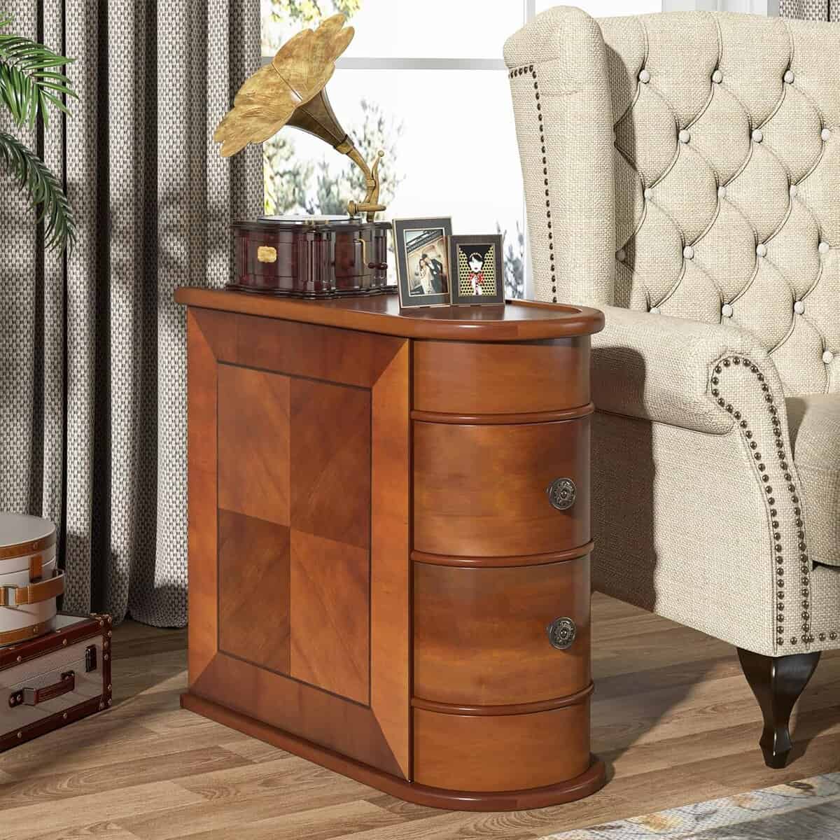 Tribesigns Wood End Table