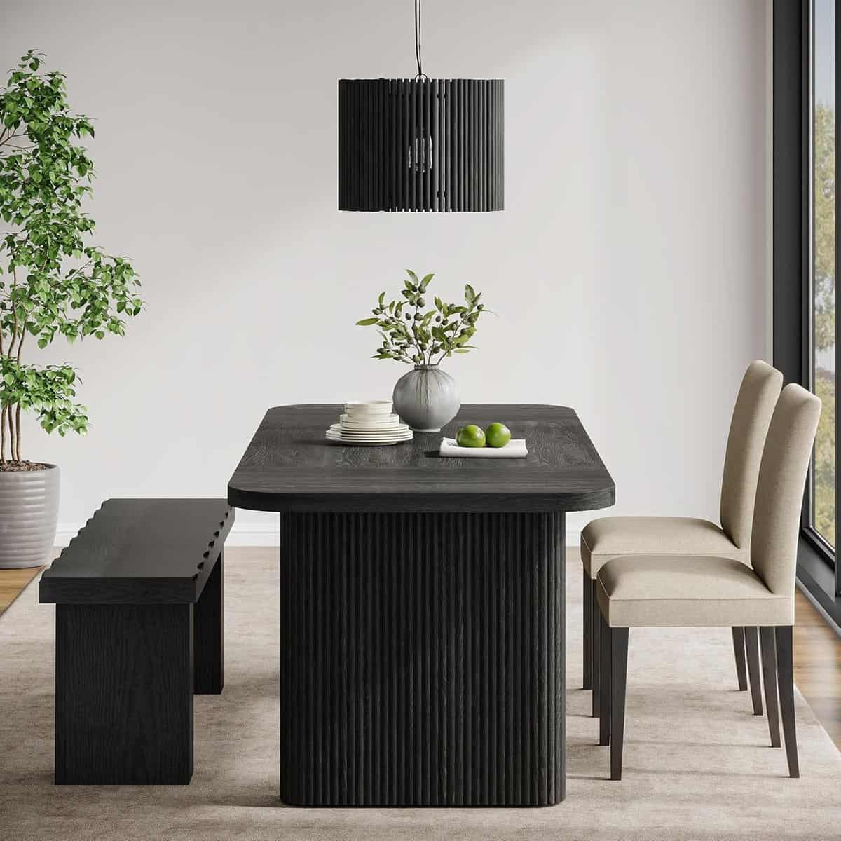 Tribesigns Wooden Dining Table Bench