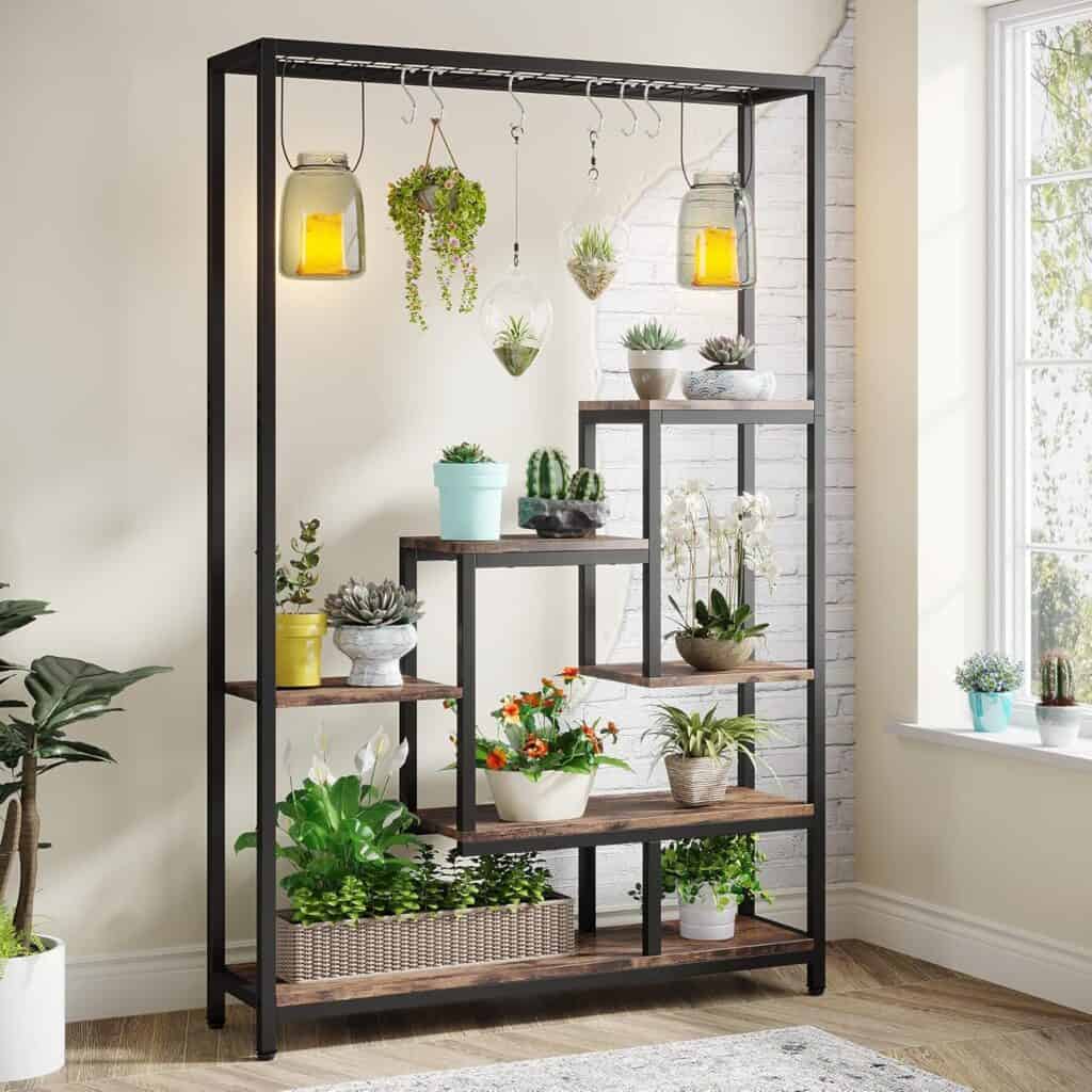 Tribesigns 70.9-Inch 5-Tier Brown Plant Stand