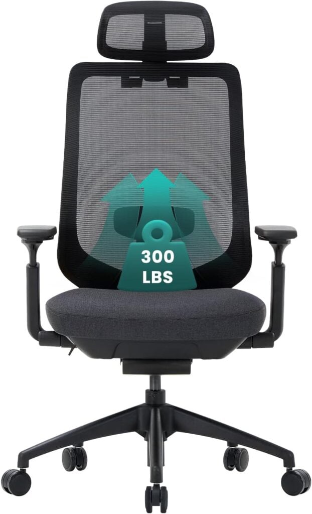 COLAMY Ergonomic Mesh Office Chair-Black
