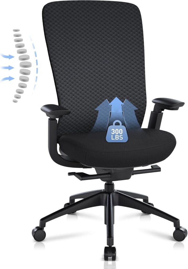 COLAMY Ergonomic Mesh Office Chair-Blackgrey