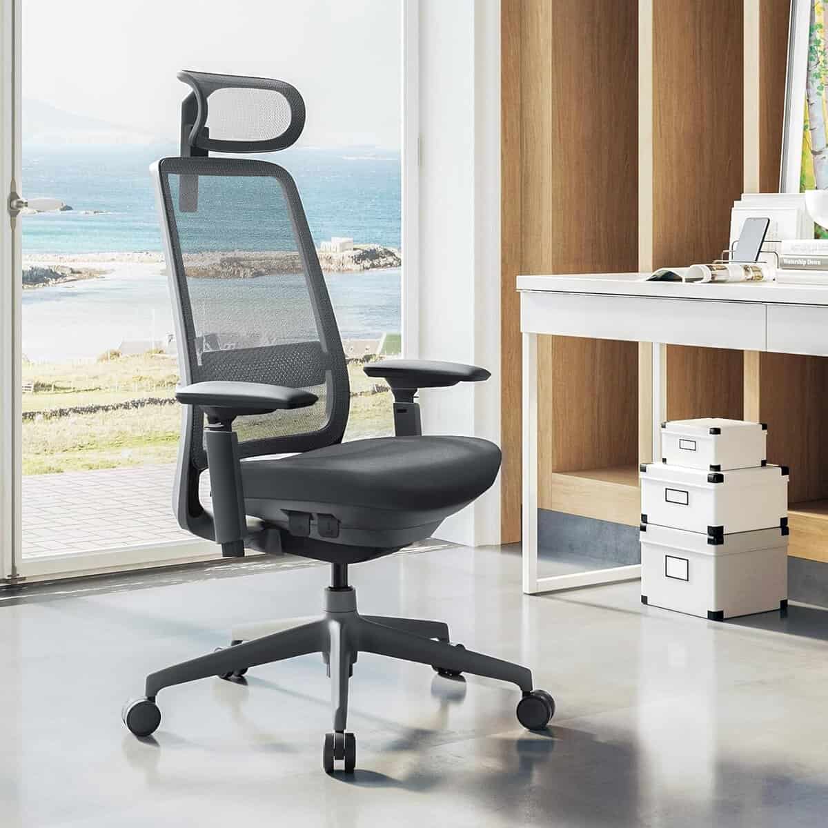 COLAMY Ergonomic Office Chair-Blackgrey
