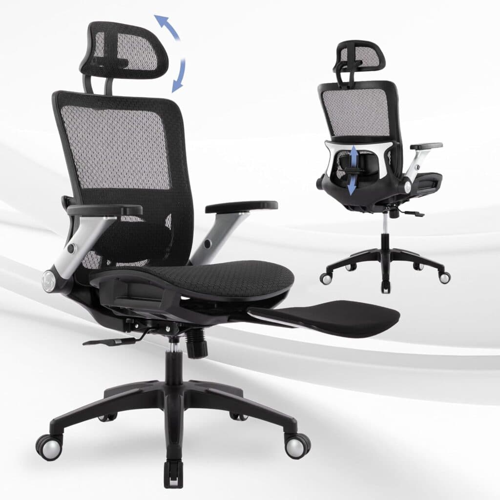 COLAMY Executive Mesh Office Chair-Black