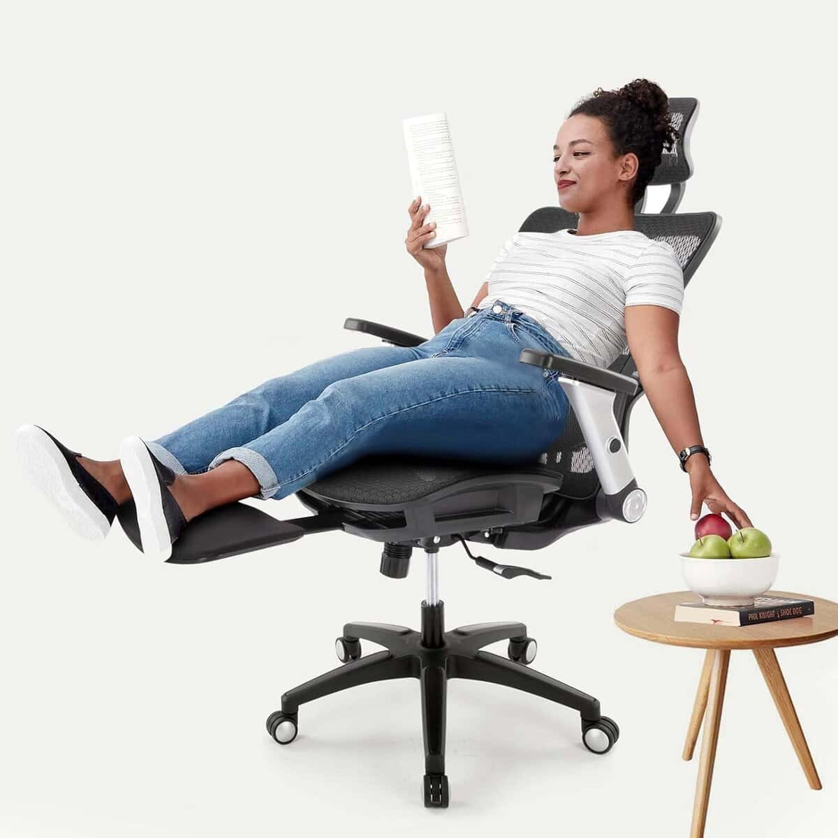 COLAMY Executive Mesh Office Chair-Black